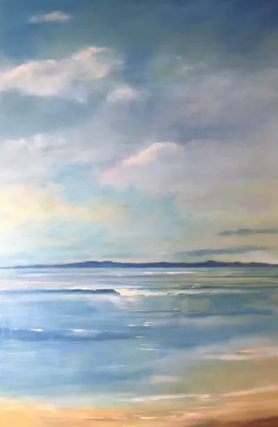 Channel Islands 2, 24x36, Oil on canvas, by Michele Zuzalek