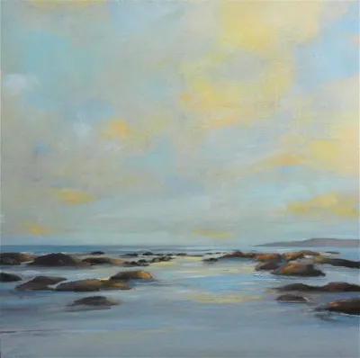 Ebb Tide, 12x12, Oil on panel, by Michele Zuzalek