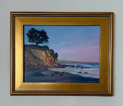 Feeling the Moment Santa Barbara, 11x14, Oil on Canvas, by Michele Zuzalek
