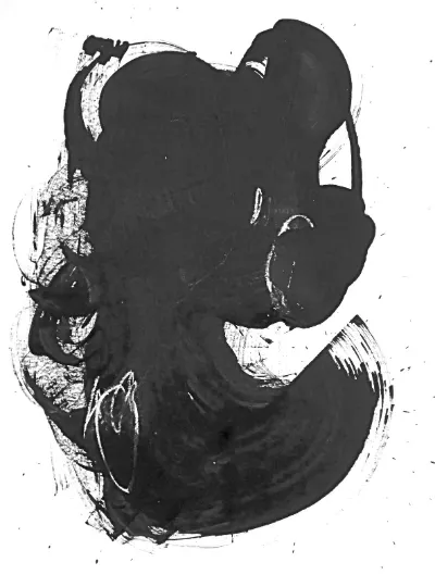 Revolving, Ink on Paper, 10.75 x 15, by Michele Zuzalek