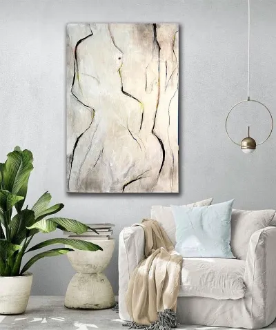 Sing to Me, 37.5 x 57” x1.25 Mixed media on canvas, by Michele Zuzalek