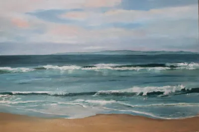 Summer Blues, 24"x36", Oil on Canvas, by Michele Zuzalek