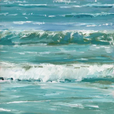 Summer Wave, 16x16, Giclee Print on Canvas, by Michele Zuzalek