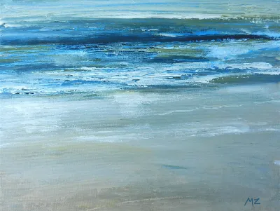 Summer Wave, 11x14, Oil on canvas, by Michele Zuzalek