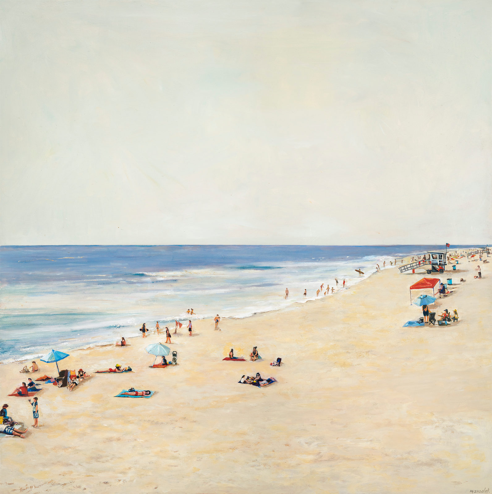 Always Remember, Giclee print on gallery wrapped canvas, 20 × 20 in — painting by Michele Zuzalek